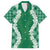 Hawaii Aloha Plumeria Lei Green Palaka Hawaiian Shirt - Polynesian Pride