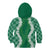 Hawaii Aloha Plumeria Lei Green Palaka Kid Hoodie - Polynesian Pride