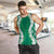 Hawaii Aloha Plumeria Lei Green Palaka Men Tank Top - Polynesian Pride