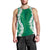 Hawaii Aloha Plumeria Lei Green Palaka Men Tank Top - Polynesian Pride