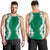 Hawaii Aloha Plumeria Lei Green Palaka Men Tank Top - Polynesian Pride