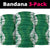 Hawaii Aloha Plumeria Lei Green Palaka Neck Gaiter - Polynesian Pride
