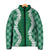 Hawaii Aloha Plumeria Lei Green Palaka Padded Jacket - Polynesian Pride