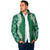 Hawaii Aloha Plumeria Lei Green Palaka Padded Jacket - Polynesian Pride