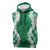 Hawaii Aloha Plumeria Lei Green Palaka Sleeveless Hoodie - Polynesian Pride