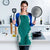 Hawaii Aloha Plumeria Lei Teal Palaka Apron - Polynesian Pride
