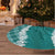 Hawaii Aloha Plumeria Lei Teal Palaka Tree Skirt - Polynesian Pride