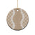 Hawaii Aloha Plumeria Lei Beige Palaka Ceramic Ornament - Polynesian Pride