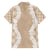 Hawaii Aloha Plumeria Lei Beige Palaka Family Matching Off The Shoulder Long Sleeve Dress and Hawaiian Shirt - Polynesian Pride