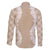 Hawaii Aloha Plumeria Lei Beige Palaka Family Matching Short Sleeve Bodycon Dress and Hawaiian Shirt - Polynesian Pride