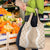 Hawaii Aloha Plumeria Lei Beige Palaka Grocery Bag - Polynesian Pride