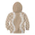 Hawaii Aloha Plumeria Lei Beige Palaka Kid Hoodie - Polynesian Pride