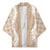 Hawaii Aloha Plumeria Lei Beige Palaka Kimono - Polynesian Pride