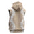 Hawaii Aloha Plumeria Lei Beige Palaka Sleeveless Zip Hoodie - Polynesian Pride