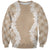 Hawaii Aloha Plumeria Lei Beige Palaka Sweatshirt - Polynesian Pride