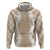Hawaii Aloha Plumeria Lei Beige Palaka Zip Hoodie - Polynesian Pride