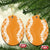 Hawaii Aloha Plumeria Lei Orange Palaka Ceramic Ornament - Polynesian Pride