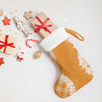 Hawaii Aloha Plumeria Lei Orange Palaka Christmas Stocking - Polynesian Pride