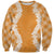 Hawaii Aloha Plumeria Lei Orange Palaka Sweatshirt - Polynesian Pride