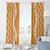 Hawaii Aloha Plumeria Lei Orange Palaka Window Curtain - Polynesian Pride