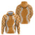 Hawaii Aloha Plumeria Lei Orange Palaka Zip Hoodie - Polynesian Pride