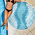 Hawaii Aloha Plumeria Lei Turquoise Palaka Beach Blanket - Polynesian Pride