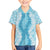 Hawaii Aloha Plumeria Lei Turquoise Palaka Kid Hawaiian Shirt - Polynesian Pride