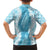 Hawaii Aloha Plumeria Lei Turquoise Palaka Kid Hawaiian Shirt - Polynesian Pride