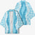 Hawaii Aloha Plumeria Lei Turquoise Palaka Kimono - Polynesian Pride