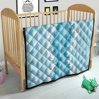 Hawaii Aloha Plumeria Lei Turquoise Palaka Quilt - Polynesian Pride