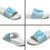 Hawaii Aloha Plumeria Lei Turquoise Palaka Slide Sandals - Polynesian Pride
