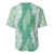 Hawaii Aloha Plumeria Lei Mint Palaka Baseball Jersey - Polynesian Pride