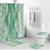 Hawaii Aloha Plumeria Lei Mint Palaka Bathroom Set - Polynesian Pride