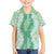 Hawaii Aloha Plumeria Lei Mint Palaka Family Matching Off The Shoulder Long Sleeve Dress and Hawaiian Shirt - Polynesian Pride