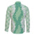 Hawaii Aloha Plumeria Lei Mint Palaka Family Matching Tank Maxi Dress and Hawaiian Shirt - Polynesian Pride