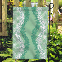 Hawaii Aloha Plumeria Lei Mint Palaka Garden Flag - Polynesian Pride