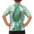 Hawaii Aloha Plumeria Lei Mint Palaka Kid Hawaiian Shirt - Polynesian Pride