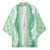Hawaii Aloha Plumeria Lei Mint Palaka Kimono - Polynesian Pride