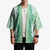 Hawaii Aloha Plumeria Lei Mint Palaka Kimono - Polynesian Pride