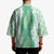 Hawaii Aloha Plumeria Lei Mint Palaka Kimono - Polynesian Pride
