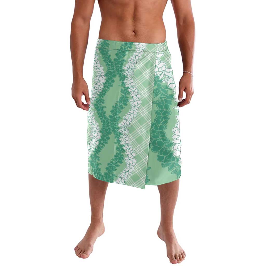 Hawaii Aloha Plumeria Lei Mint Palaka Lavalava - Polynesian Pride