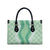 Hawaii Aloha Plumeria Lei Mint Palaka Leather Bag - Polynesian Pride