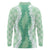 Hawaii Aloha Plumeria Lei Mint Palaka Long Sleeve Polo Shirt - Polynesian Pride