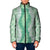 Hawaii Aloha Plumeria Lei Mint Palaka Padded Jacket - Polynesian Pride