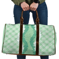 Hawaii Aloha Plumeria Lei Mint Palaka Travel Bag - Polynesian Pride