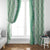 Hawaii Aloha Plumeria Lei Mint Palaka Window Curtain - Polynesian Pride