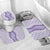 Hawaii Aloha Plumeria Lei Lavender Palaka Bathroom Set - Polynesian Pride