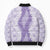 Hawaii Aloha Plumeria Lei Lavender Palaka Bomber Puffer Jacket - Polynesian Pride