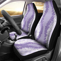 Hawaii Aloha Plumeria Lei Lavender Palaka Car Seat Cover - Polynesian Pride