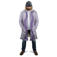 Hawaii Aloha Plumeria Lei Lavender Palaka Cloak - Polynesian Pride